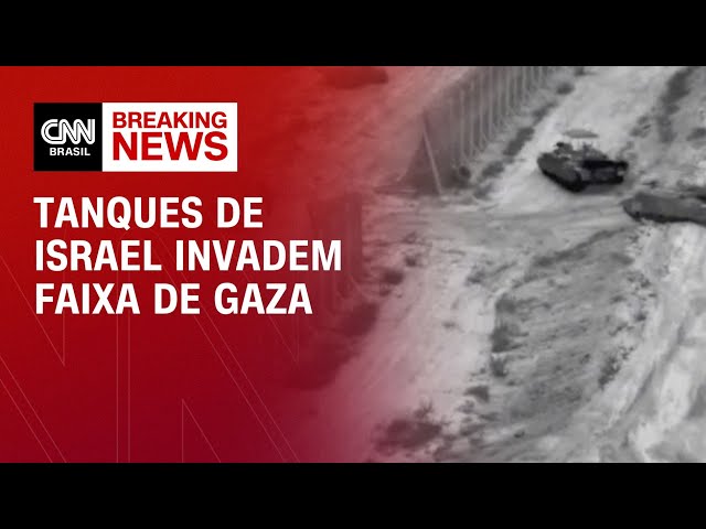 Tanques de Israel invadem Faixa de Gaza | CNN NOVO DIA
