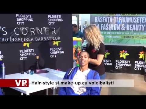 Hair-style și make-up cu voleibaliști