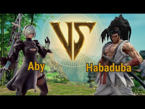 Aby (2b) VS Habaduba (Haohmaru) | Soulcalibur VI