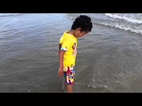 Yuvi at Galveston beach