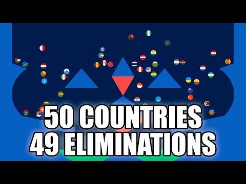 50 Countries & 49 Times eliminations in Marble Race Tournament for Android