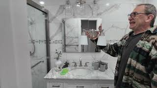 2-Light Bathroom Vanity Light, Brushed Nickel Finish with Milk Glass Shades, Over Mirror, for Bath