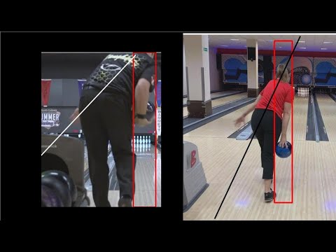 No thumb one hand bowling - spine tilt and clearing the hips