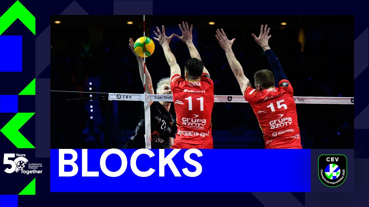 Huge Blocks from the Men's CEV Champions League Volley Final 2023 I #SuperFinalsTurin