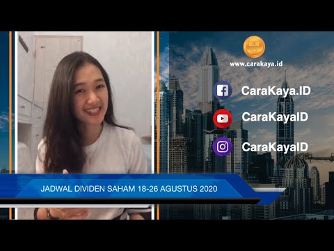 JADWAL DIVIDEN SAHAM 18-26 AGUSTUS 2020