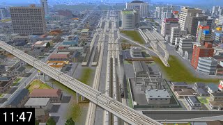 【新・10分で定点観測シリーズ】三日月市駅の1日を10分にまとめてみた【A列車で行こう9】