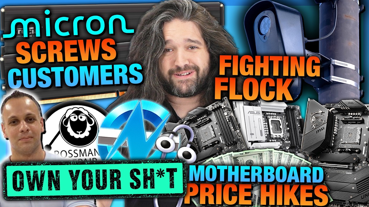 HW News – Micron Robs Customer, NVIDIA GPU Price Hike, Tour with Louis Rossmann