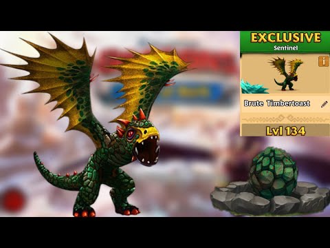 Brute Timbertoast Max Level 134 Titan Mode - Green Death's Collection - Dragons:Rise of Berk