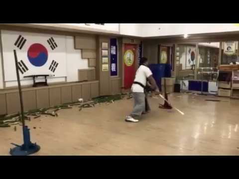 Haidong Gumdo 3rd World Mulimpia 2017- Master's Bamboo Cutting Round 1 Practice