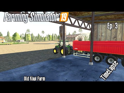 Cleaning up Farm & Selling Bales on Kiwi Farm | Farming Simulator 19 Timelapse
