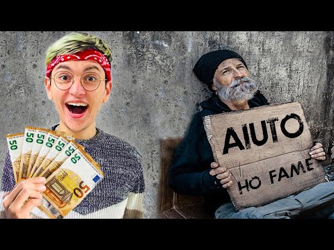 REGALO 1000€ ai POVERI SENZATETTO in AMERICA😭*emozionante*