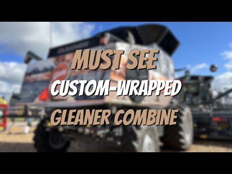 Gleaner Centennial Combine! MUST SEE Custom-Wrapped Combine 👀