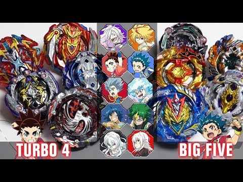 TURBO 4 VS NEW BIG 5! - Team Battle - Beyblade Burst Cho-Z/Turbo Marathon Battle