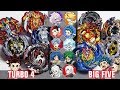 TURBO 4 VS NEW BIG 5 Team Battle Beyblade Burst Cho Z Turbo Marathon Battle
