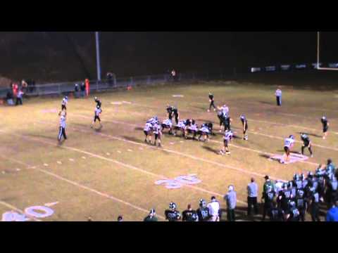 Ryan Roberts # 42 Pikeview football 2013 Catch over middle vs Wyoming East