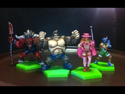 Level Up Does 14: Kaosball miniatures paint themes (Heros Vs Villains)