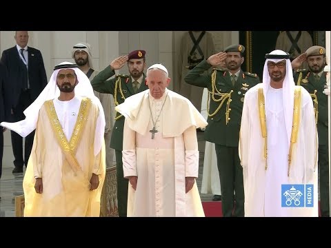Welcome Ceremony and Visit of Pope Francis to the Crown Prince of Abu Dhabi 4 February 2019 HD