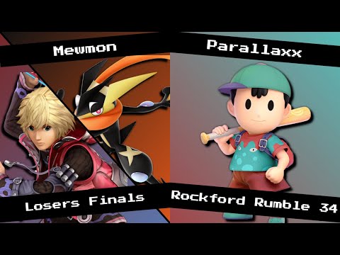 Losers Finals - Parallaxx (Ness) vs Mewmon (Shulk/Greninja) Rockford Rumble 34