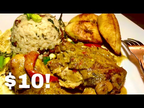💰$10 MEAL FOR 4! | COCONUT CURRY CHICKEN | EATING GOOD ON A BUDGET | Cooking w/ Ashley