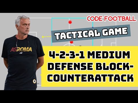 4-2-3-1 medium defensive block and counterattack exercise!
