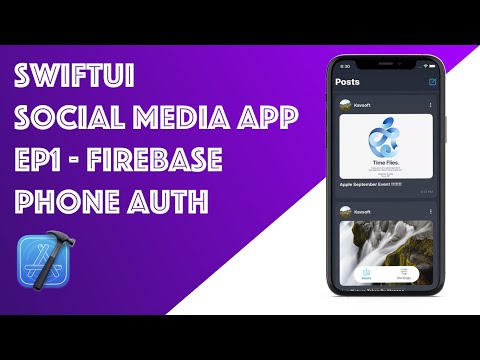 SwiftUI Social Media App - EP 1 - Login And Register Page Using Firebase Phone Auth - SwiftUI 2.0