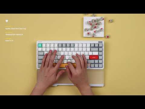 NuPhy Halo75 V2 Typing Sound Test - Silent Red Clear-Top