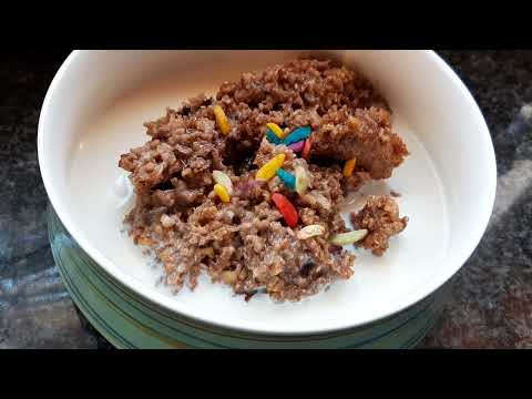 Chocolate baked oats #breakfast #mealprep