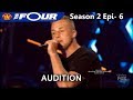 AJ Reynolds raps “Cheeks” Original Song Audition - He's a Trash man The Four Season 2 Ep. 6 S2E6