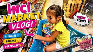 İNCİ MARKET VLOĞ ‼️BÜTÜN MARKETİ ALDIK VR DONDURMALARI😵‍💫🍦