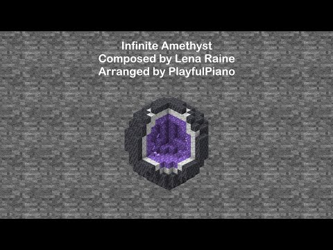 Minecraft 1.18 Caves & Cliffs: "Infinite Amethyst" (Piano Tutorial & Sheet Music)