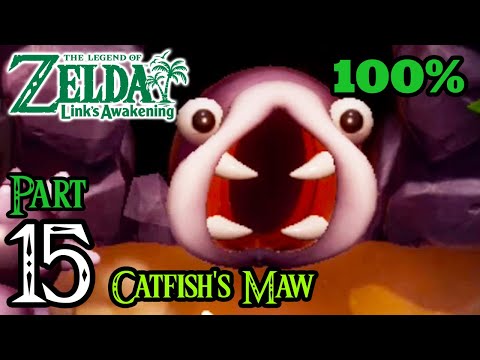 Zelda Link's Awakening Walkthrough 100% Switch - Part 15 - Catfish's Maw | Level 5 | Hookshot