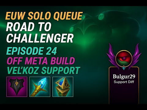 EUW SOLO QUEUE | Episode 24 – Vel’Koz & Ezreal vs Karma & Sivir | Road to Challenger