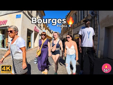 🇫🇷 Walking Through Bourges, France 🏰🚶‍♂️ | Hidden Gem of Central France! #travel #france #bourges