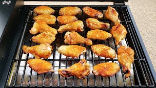 BBQ Chicken Wings on the NEW ASMOKE 350 Pellet Grill and BBQ