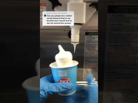 Making cotton candy ice cream