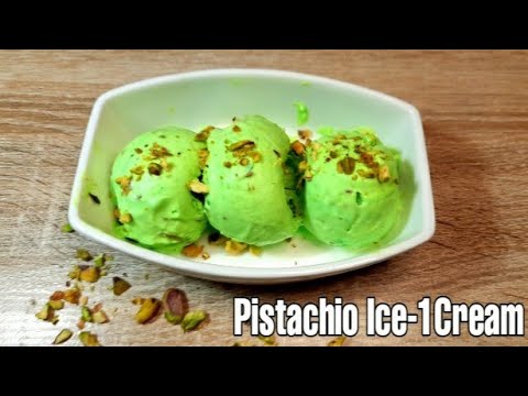 Pista Ice Cream Recipe || Super Soft Pistachio Ice Cream || Eggless || No Machine