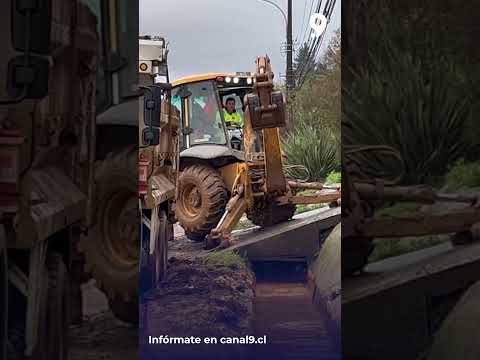 Siguen inundaciones en Parque Central de Hualpén