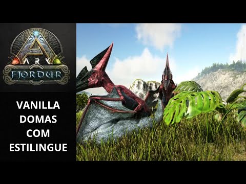 Ark- Fjordur VANILLA DESAFIO - Domando nosso Primero Voador em Lost island Mapa !! #ark