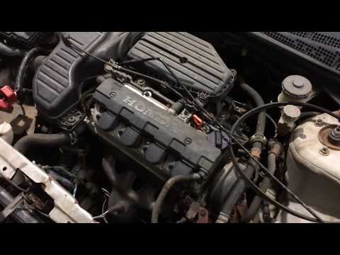 19157 Honda Civic 1.7L engine run test