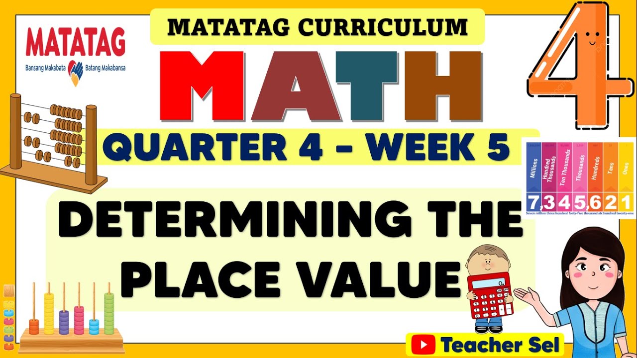 MATH 4 QUARTER 4 WEEK 5 MATATAG - DETERMINING THE PLACE VALUE