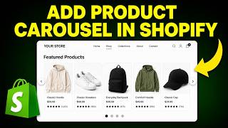 How to Add Product Carousel in Shopify (FAST & EASY)