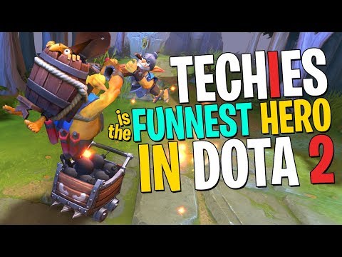 The Funnest Hero in DotA 2 - Techies Funny Moments