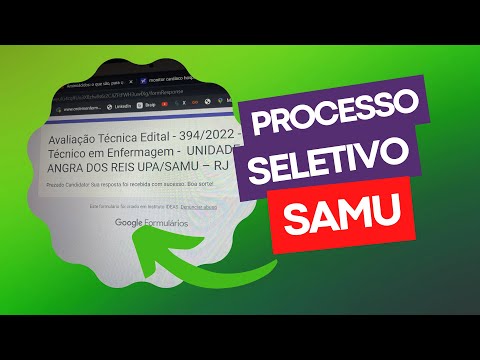 Processo seletivo SAMU! Que prova foi essa? On line