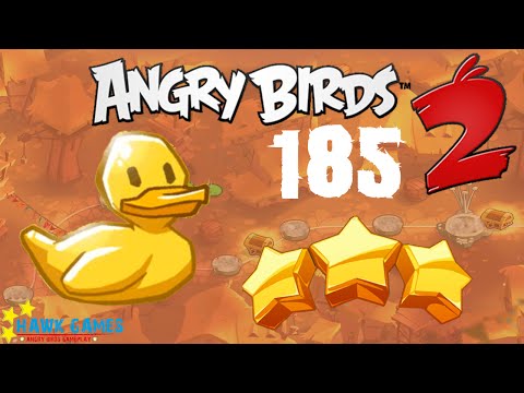 Angry Birds 2 - 3 Stars Walkthrough Level 185 [4K 60FPS]