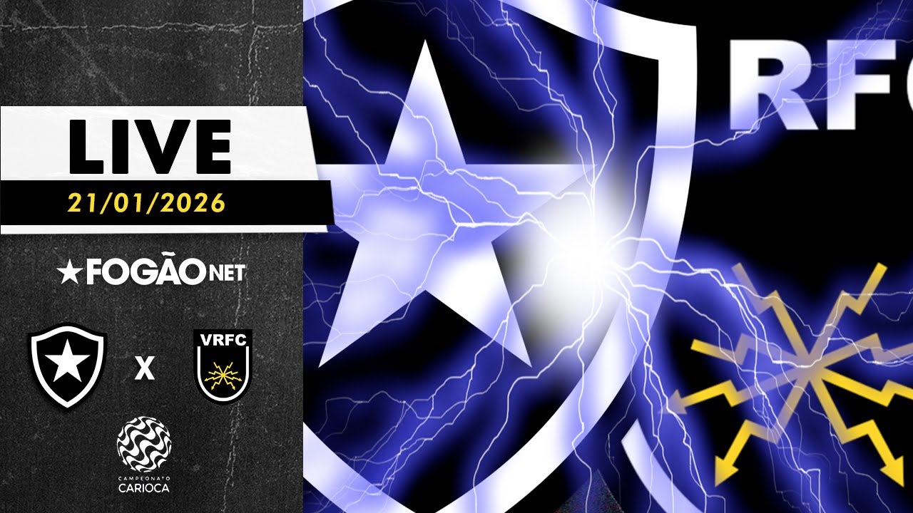 LIVE | Pré-jogo de Botafogo x Volta Redonda pela 3ª rodada do Campeonato Carioca 2026