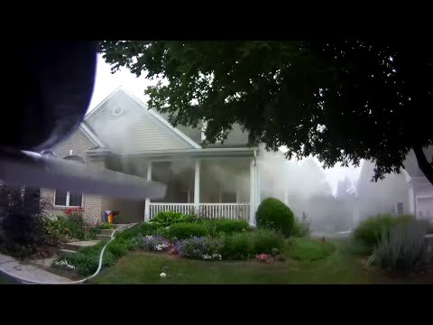 Truck 50 Assists 54 on Working Basement Fire *Helmet Cam*