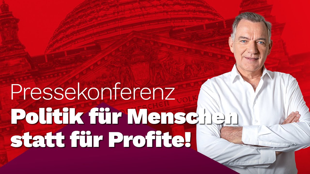 Pressekonferenz mit Jan van Aken