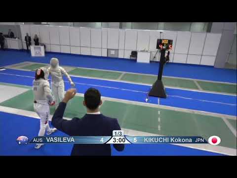 2023 Day01 T16 05 F S Individual Junior Plovdiv BUL CHM GREEN VASILEVA AUS vs KIKUCHI JPN