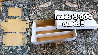 Crossdesign Cardboard Trading Cards Storage Box | Build, Demo + Review