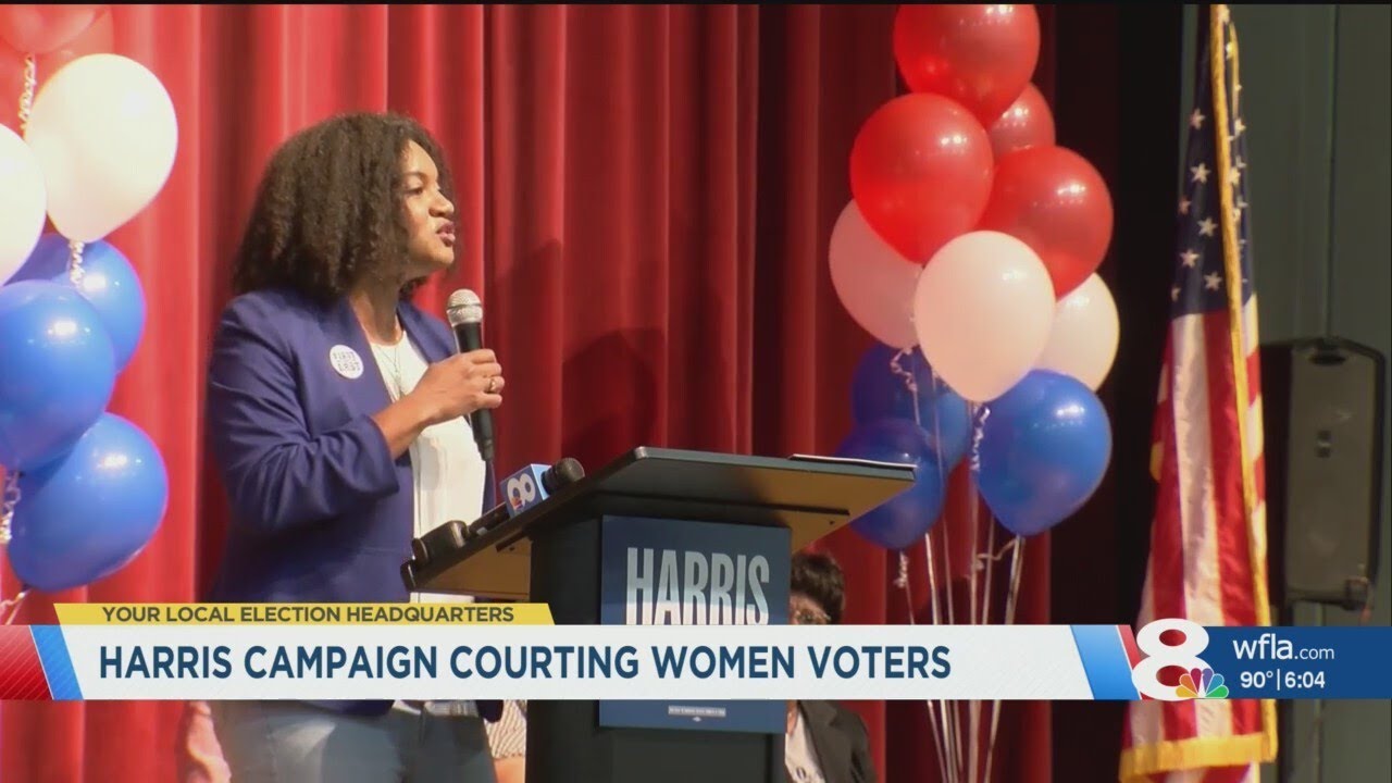 Harris campaign courting women voters